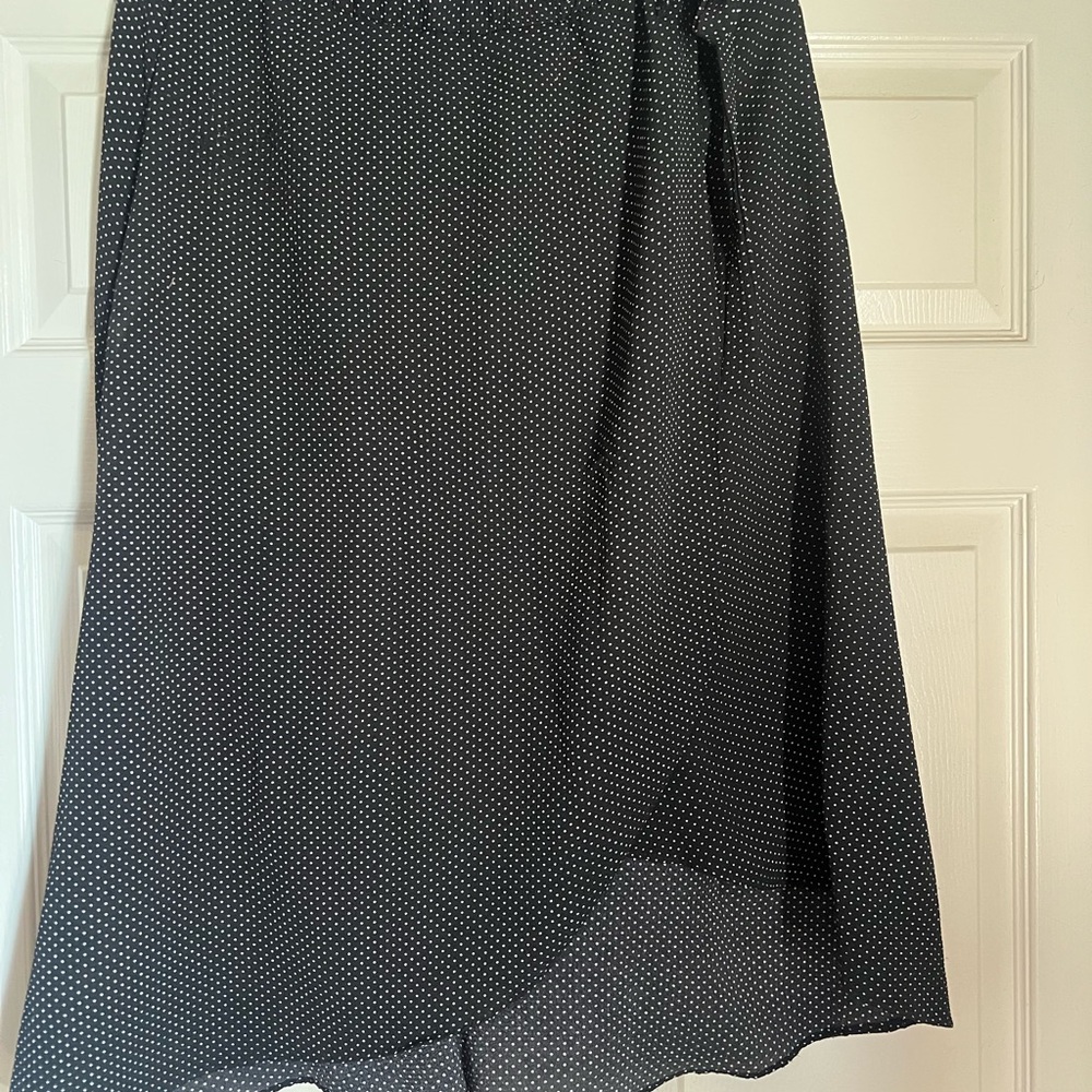 Elegant Black Polka Dot Skirt